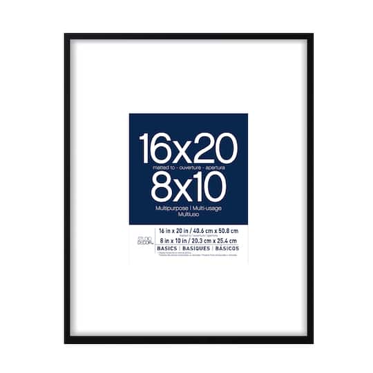 Black Basics Multipurpose Frame With Mat By Studio Decor Michaels